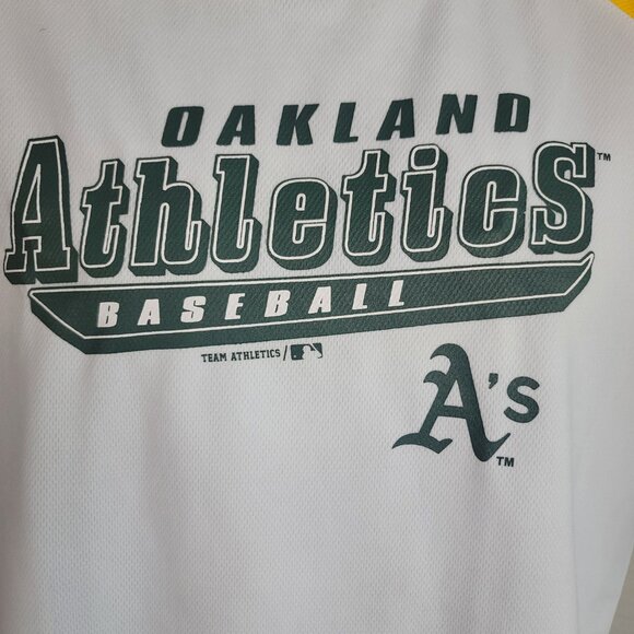 Oakland A's Athletics MLB Baseball Shirt Boys Large 12 - 14 NEW - Picture 3 of 8